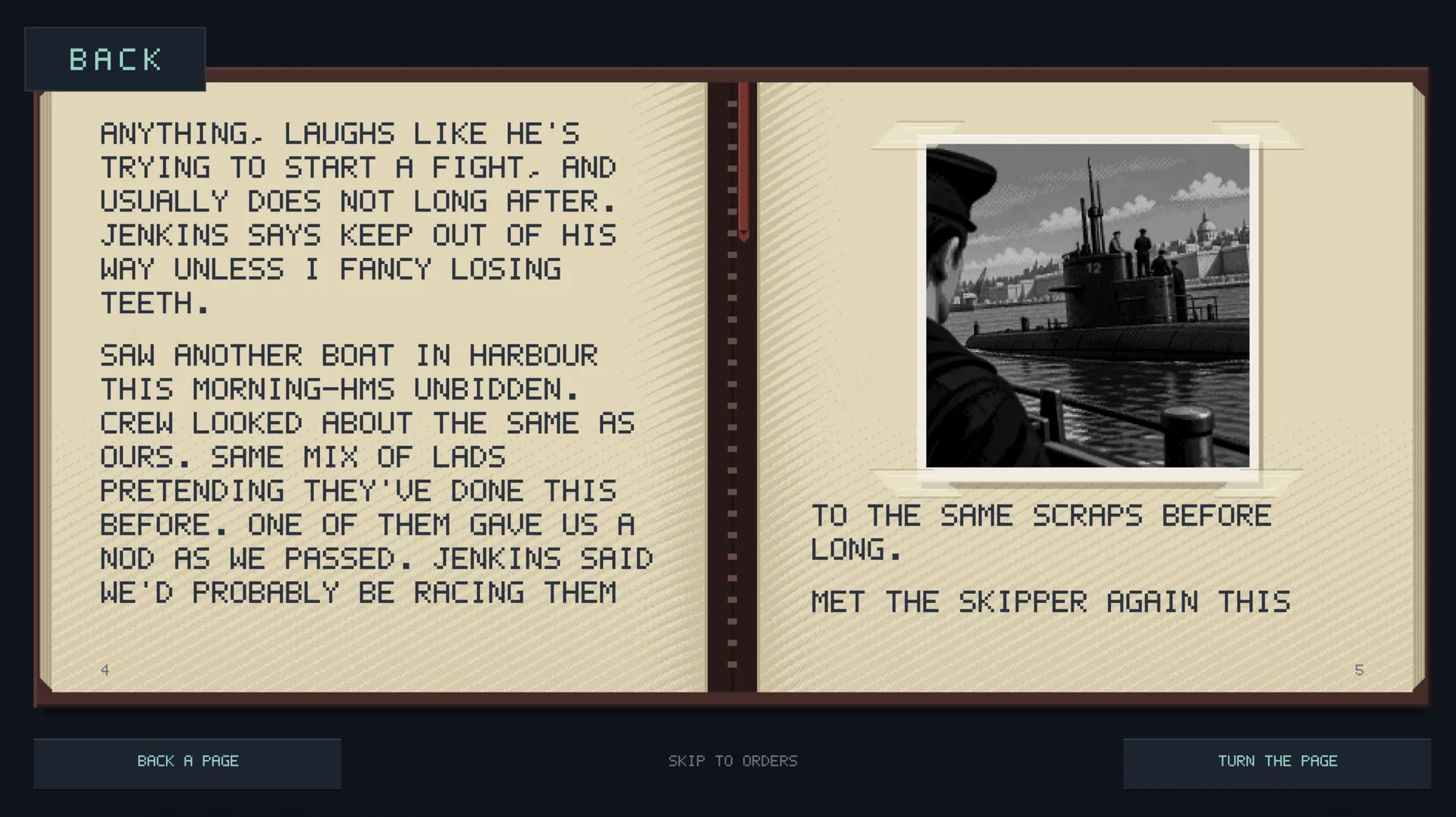 The ship's diary