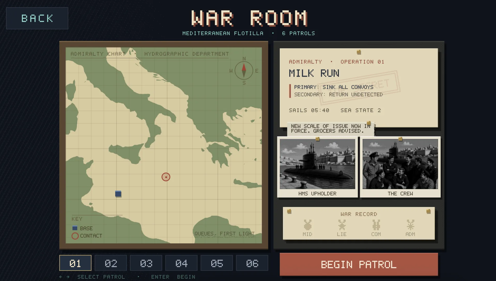 The war room: Milk Run