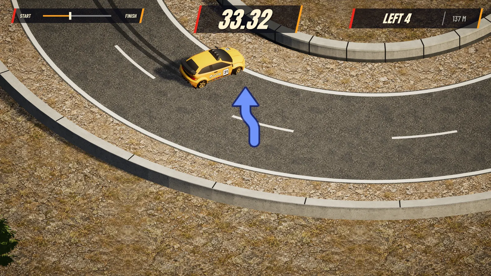 A hairpin in the mountains